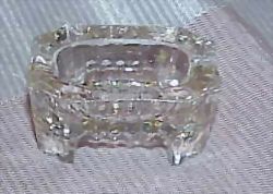 Footed Glass Salt Cellar Footed Glass Salt Cellar