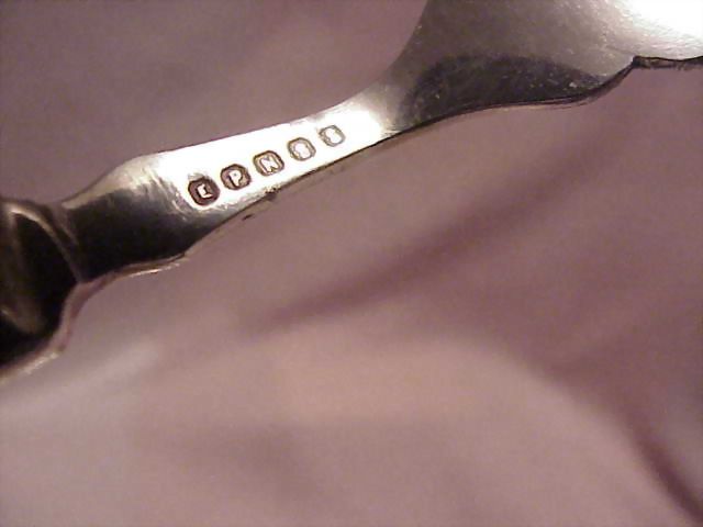 Etched EPNSS French Celluloid Handled Knives & Forks Etched EPNSS French Celluloid Handled Knives & Forks