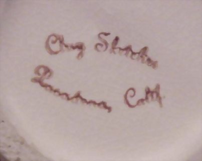 Clay Sketches of Pasadena Calif. Exotic Bird Figurine Clay Sketches of Pasadena Calif. Exotic Bird Figurine