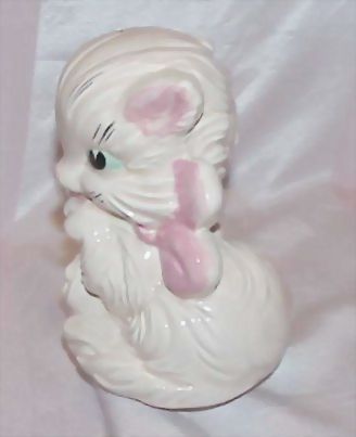 Vintage HULL ART Pink Kitty Planter Vintage HULL ART Pink Kitty Planter