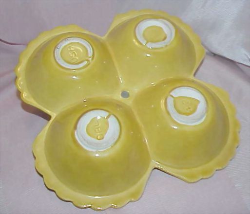 Vintage USA California Pottery Condiment Server/Tidbit Tray Vintage USA California Pottery Condiment Server/Tidbit Tray