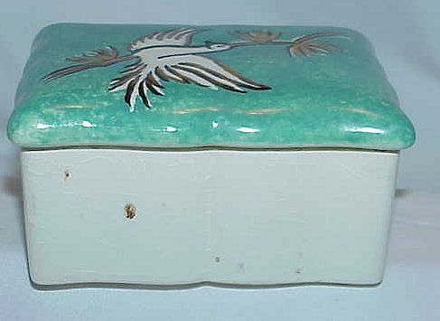 Lovely Little Hand Painted Porcelain Vanity Box Lovely Little Hand Painted Porcelain Vanity Box