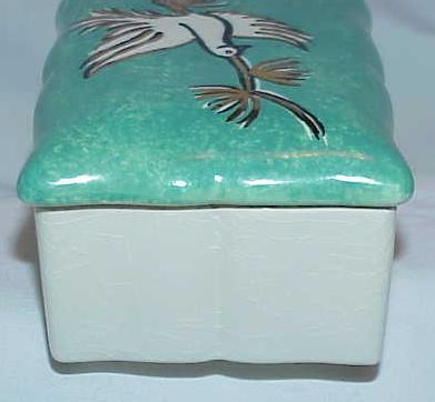 Lovely Little Hand Painted Porcelain Vanity Box Lovely Little Hand Painted Porcelain Vanity Box