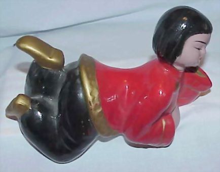 Vintage Japan Book End Shelf Hugger Figurines Vintage Japan Book End Shelf Hugger Figurines
