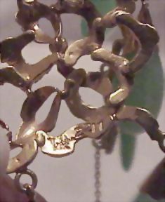Art Nouveau Chrysoprase and 14k Gold Necklace Art Nouveau Chrysoprase and 14k Gold Necklace