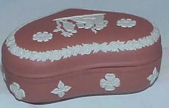 Terracotta Wedgwood Heart Shaped Trinket Box Terracotta Wedgwood Heart Shaped Trinket Box