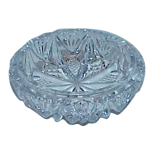 American Brilliant Style Small Round Trinket Bowl American Brilliant Style Small Round Trinket Bowl