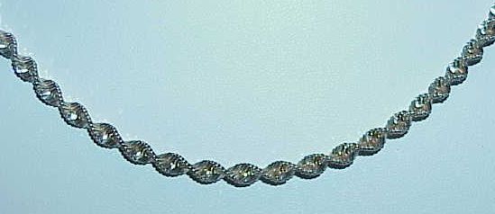 Sterling Twisted Rope Style Diamond Cut Chain Sterling Twisted Rope Style Diamond Cut Chain