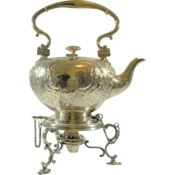 Superb! Circa 1800 Elkington Silver Plate Water Kettle with Lamp-Stand Superb! Circa 1800 Elkington Silver Plate Water Kettle with Lamp-Stand