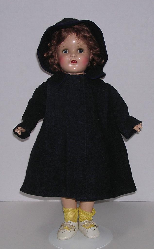 Vintage Wool Doll's Coat & Hat Vintage Wool Doll's Coat & Hat