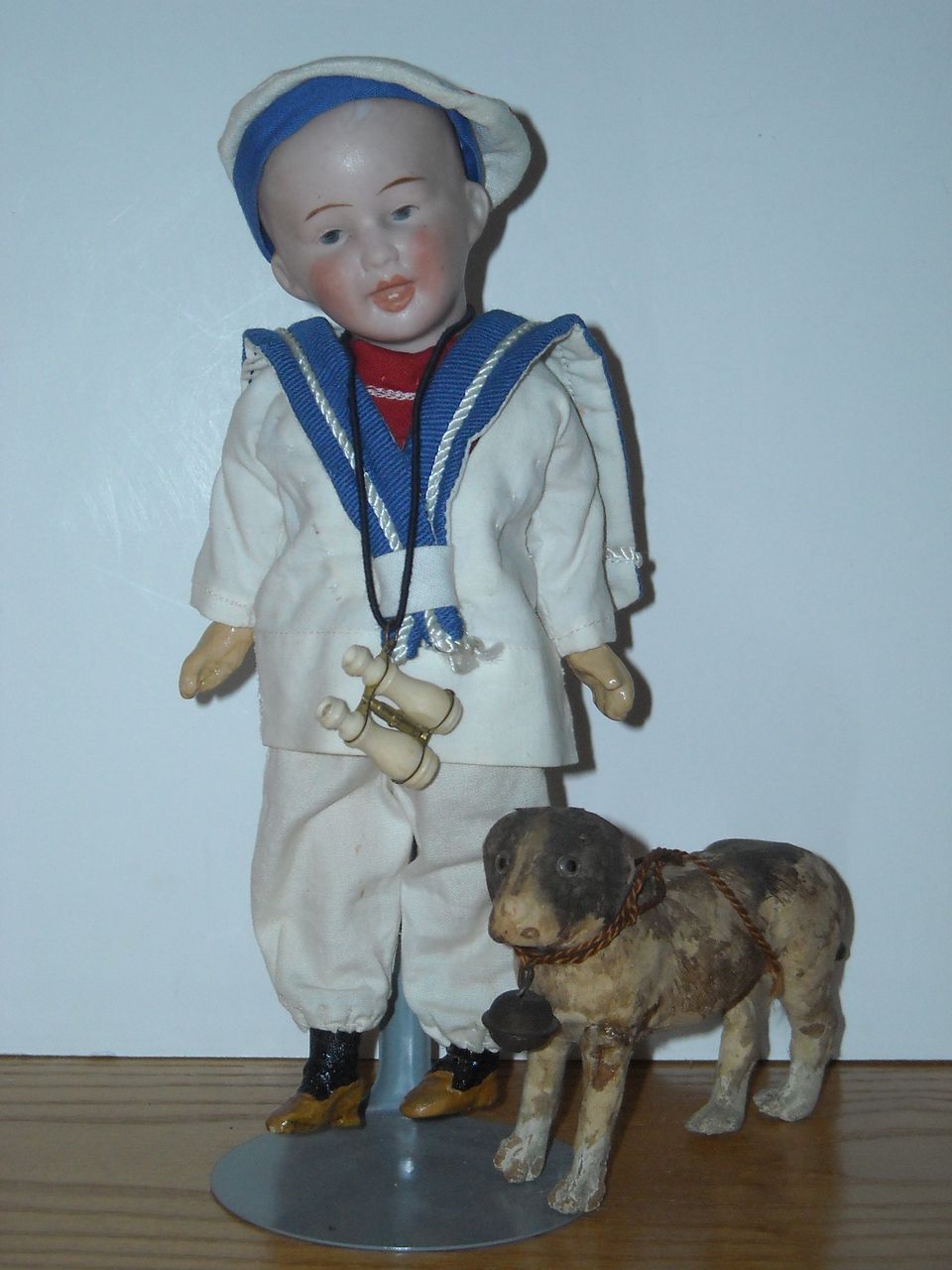 8" Bisque Head Character Boy Doll ~ Dressed as a Sailor 8" Bisque Head Character Boy Doll ~ Dressed as a Sailor