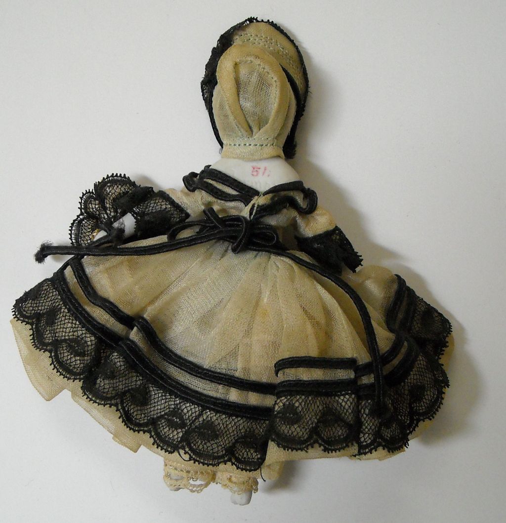 4" Bisque Doll House Doll ~ Great Original Clothing 4" Bisque Doll House Doll ~ Great Original Clothing