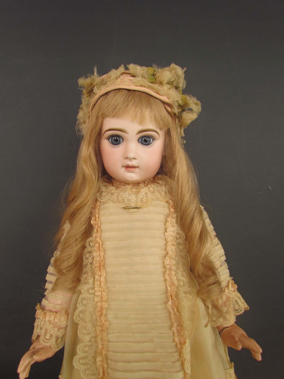 Stunningly Beautiful, Antique 24" Jumeau Child, circa 1885, Marked Head & Body, Closed Mouth Stunningly Beautiful, Antique 24" Jumeau Child, circa 1885, Marked Head & Body, Closed Mouth