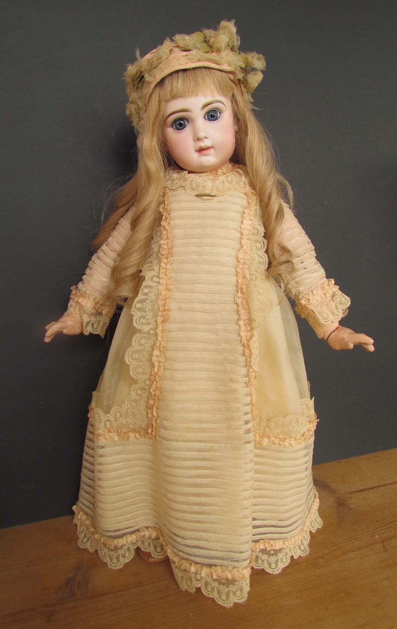 Stunningly Beautiful, Antique 24" Jumeau Child, circa 1885, Marked Head & Body, Closed Mouth Stunningly Beautiful, Antique 24" Jumeau Child, circa 1885, Marked Head & Body, Closed Mouth