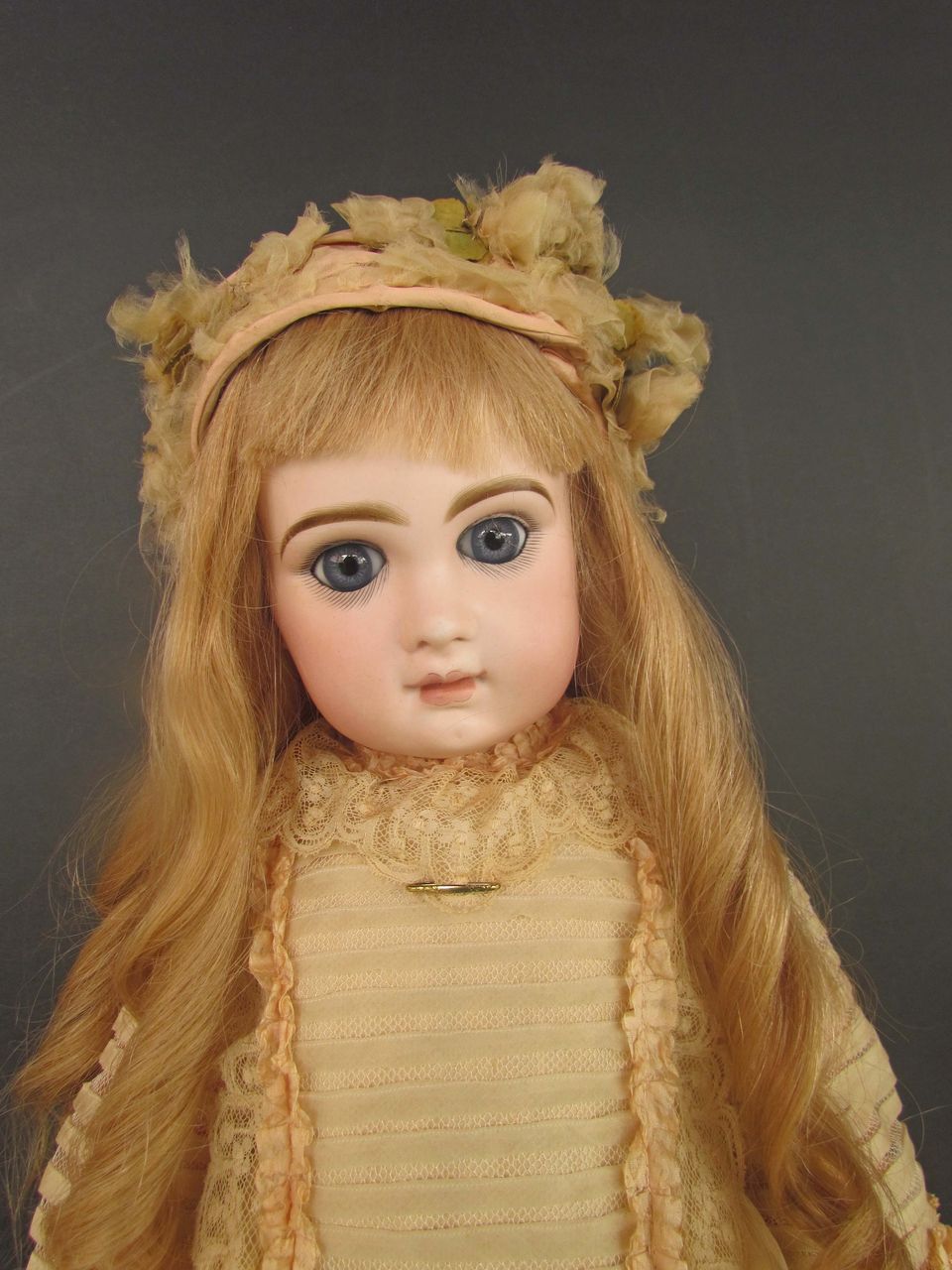 Stunningly Beautiful, Antique 24" Jumeau Child, circa 1885, Marked Head & Body, Closed Mouth Stunningly Beautiful, Antique 24" Jumeau Child, circa 1885, Marked Head & Body, Closed Mouth