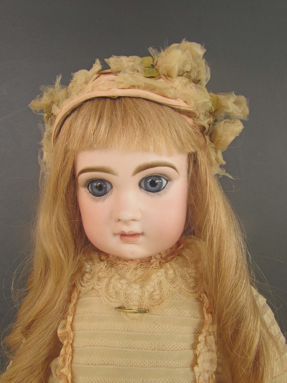 Stunningly Beautiful, Antique 24" Jumeau Child, circa 1885, Marked Head & Body, Closed Mouth Stunningly Beautiful, Antique 24" Jumeau Child, circa 1885, Marked Head & Body, Closed Mouth