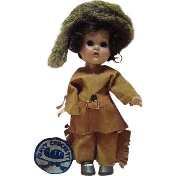 Vogue Ginny - Davy Crockett 1955 Molded Lash Str Leg Walker Vogue Ginny - Davy Crockett 1955 Molded Lash Str Leg Walker
