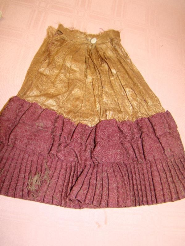 Original Antique French Fashion Ensemble, Matching Hat and Boots Original Antique French Fashion Ensemble, Matching Hat and Boots