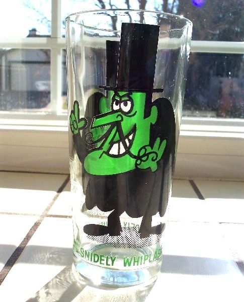 Snidely Whiplash Glass Green Letters Snidely Whiplash Glass Green Letters