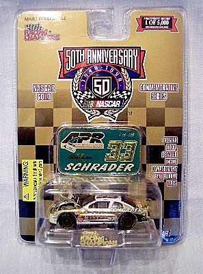 Nascar Gold 50th Anniversary Ken Schrader Diecast Car Nascar Gold 50th Anniversary Ken Schrader Diecast Car