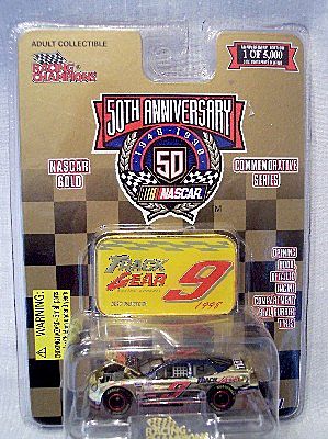 Nascar Gold 50th Anniversary Jeff Burton 9 Car Diecast Nascar Gold 50th Anniversary Jeff Burton 9 Car Diecast