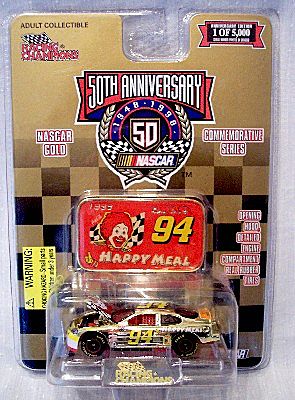 Nascar Gold 50th Anniversary Bill Elliott 94 Diecast Car Nascar Gold 50th Anniversary Bill Elliott 94 Diecast Car
