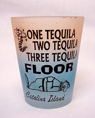 Frosted Shot Glass Souvenir Catalina Island Frosted Shot Glass Souvenir Catalina Island