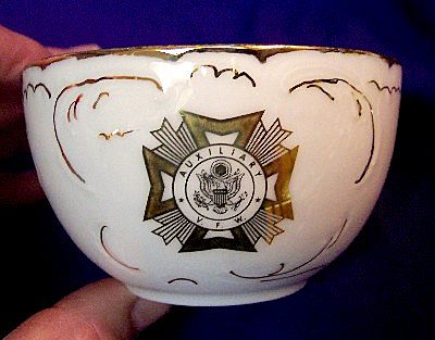VFW Auxiliary Plains, Mont. Porcelain Cup and Saucer VFW Auxiliary Plains, Mont. Porcelain Cup and Saucer