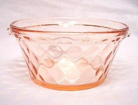 Fenton Diamond Optic Rose Pink Bridge Bonbon 1502 Fenton Diamond Optic Rose Pink Bridge Bonbon 1502