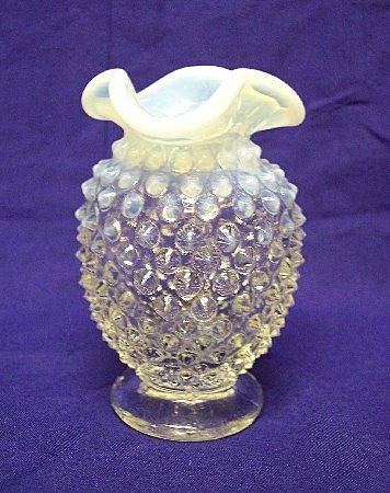Fenton French Opalescent Hobnail Mini Bud Vase Fenton French Opalescent Hobnail Mini Bud Vase