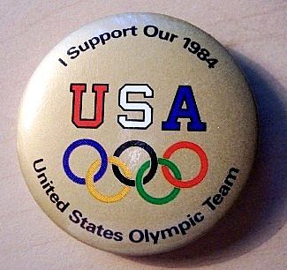 1984 Olympics Button 1984 Olympics Button