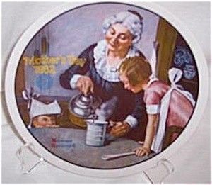 The Cooking Lesson, Norman Rockwell Plate The Cooking Lesson, Norman Rockwell Plate