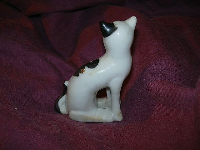 Black & White Cat Figurine Black & White Cat Figurine
