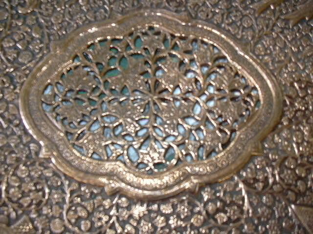 Fabulous Old Copper Plated Metalwork Ornate Tray Fabulous Old Copper Plated Metalwork Ornate Tray