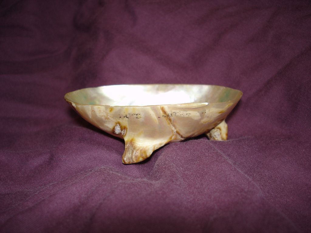 MOP Mother Of Pearl Shell Bowl 1800's MOP Mother Of Pearl Shell Bowl 1800's
