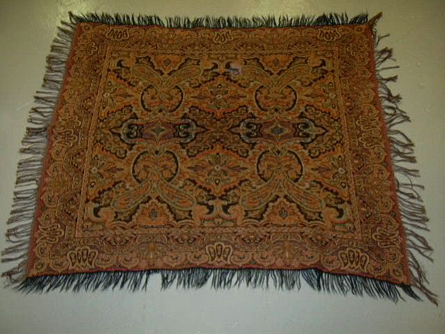 Antique Paisley Throw Scarf Shawl Weaving Fine Textile Antique Paisley Throw Scarf Shawl Weaving Fine Textile