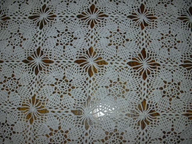 Hand Crochet Tablecloth 1800's Hand Crochet Tablecloth 1800's