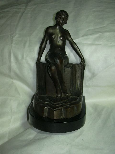 Art Deco Nude Lady Bookend Statue Figurine Art Deco Nude Lady Bookend Statue Figurine