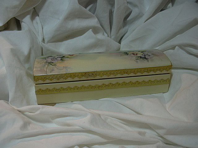Box With Pansy Flower Art Signed Flowers Box With Pansy Flower Art Signed Flowers