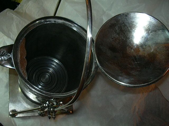 Antique Silver Plate Water Pitcher & Tilt Stand Dated 1881 Middletown Quadruple Plate Antique Silver Plate Water Pitcher & Tilt Stand Dated 1881 Middletown Quadruple Plate