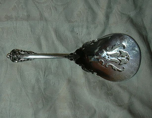 Wallace Grande Baroque Sterling Silver Bonbon Spoon Wallace Grande Baroque Sterling Silver Bonbon Spoon