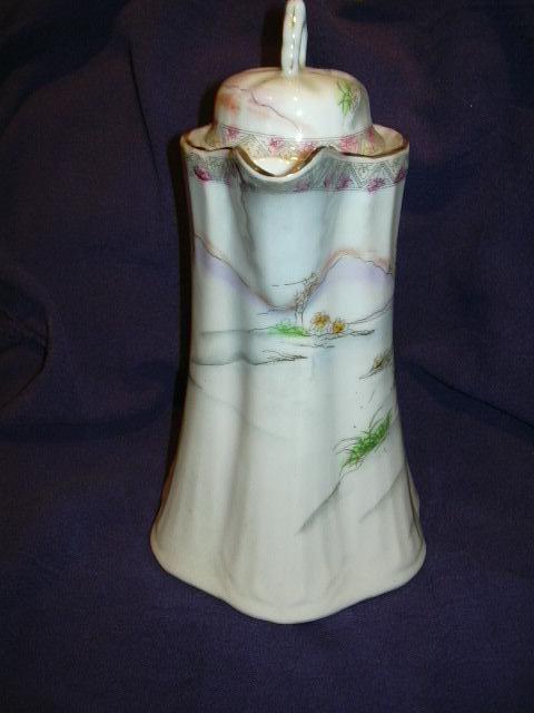 Coffee or Chocolate Pot Old Oriental Design Fine Dining China From Japan Coffee or Chocolate Pot Old Oriental Design Fine Dining China From Japan