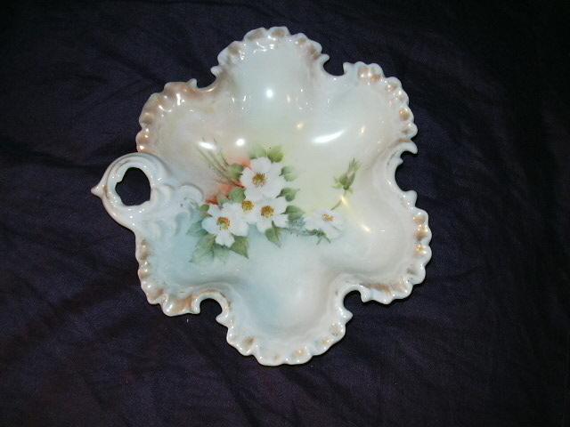 Artist Signed Hand Painted Ornate Bowl With Scallops Poppy Flowers Fine China Artist Signed Hand Painted Ornate Bowl With Scallops Poppy Flowers Fine China