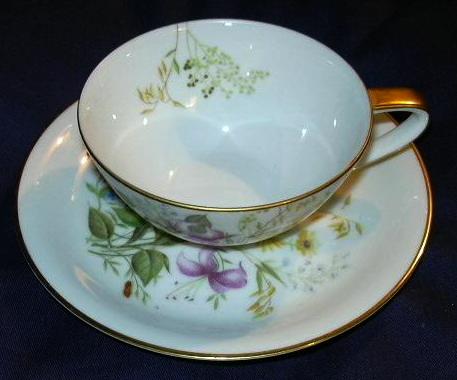 Noritake cup & Saucer Set Columbine & Daisy Flowers Fine Dining Tea China Noritake cup & Saucer Set Columbine & Daisy Flowers Fine Dining Tea China