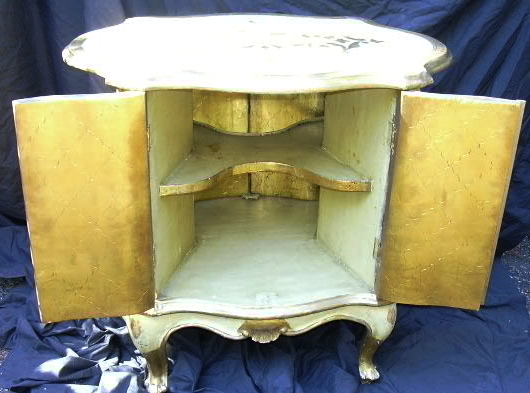 Italian Florentine Gilt Painted Cabinet Furniture From Italy Italian Florentine Gilt Painted Cabinet Furniture From Italy