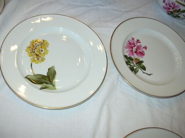 Selb Bavaria Tea Set Kutschenreuther Schlottenhof Hand Painted Flowers Set 12 Selb Bavaria Tea Set Kutschenreuther Schlottenhof Hand Painted Flowers Set 12