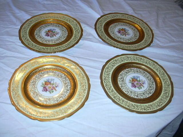 Selb Bavaria K&A Krautheim Dinner Charger Plates Set 12 Gold Trim Selb Bavaria K&A Krautheim Dinner Charger Plates Set 12 Gold Trim
