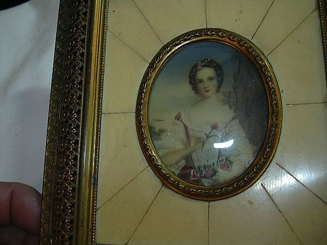 Hand Painted Or Embellished Miniature Ornate Frame Hand Painted Or Embellished Miniature Ornate Frame