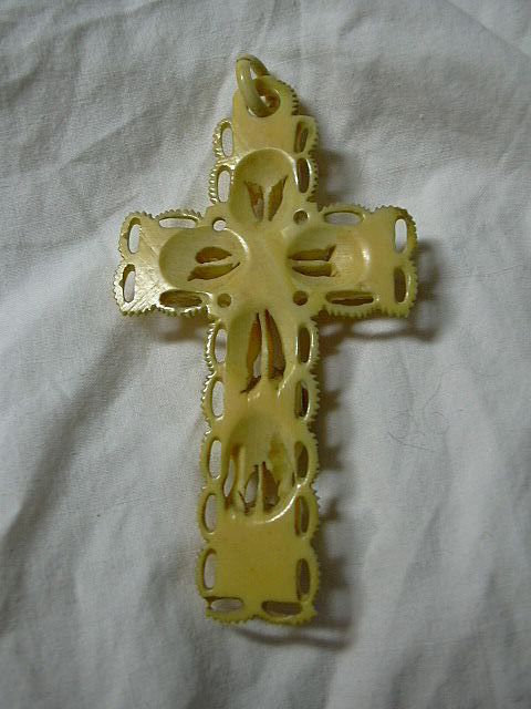 Carved Bone Victorian Antique Cross Religious Christianity Carved Bone Victorian Antique Cross Religious Christianity