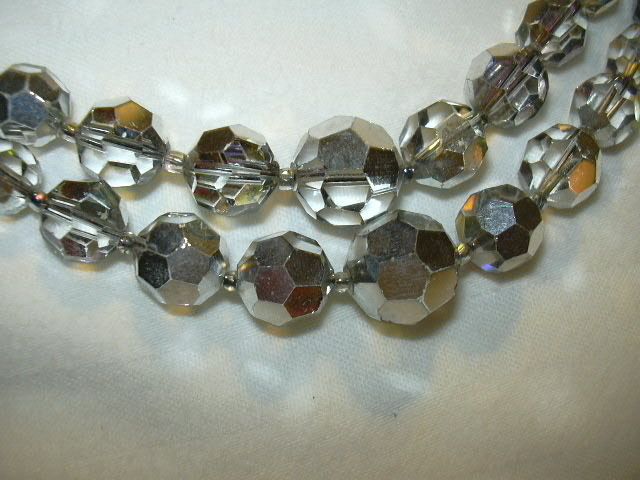 Sparkly Silver Crystal Beads Necklace Sparkly Silver Crystal Beads Necklace